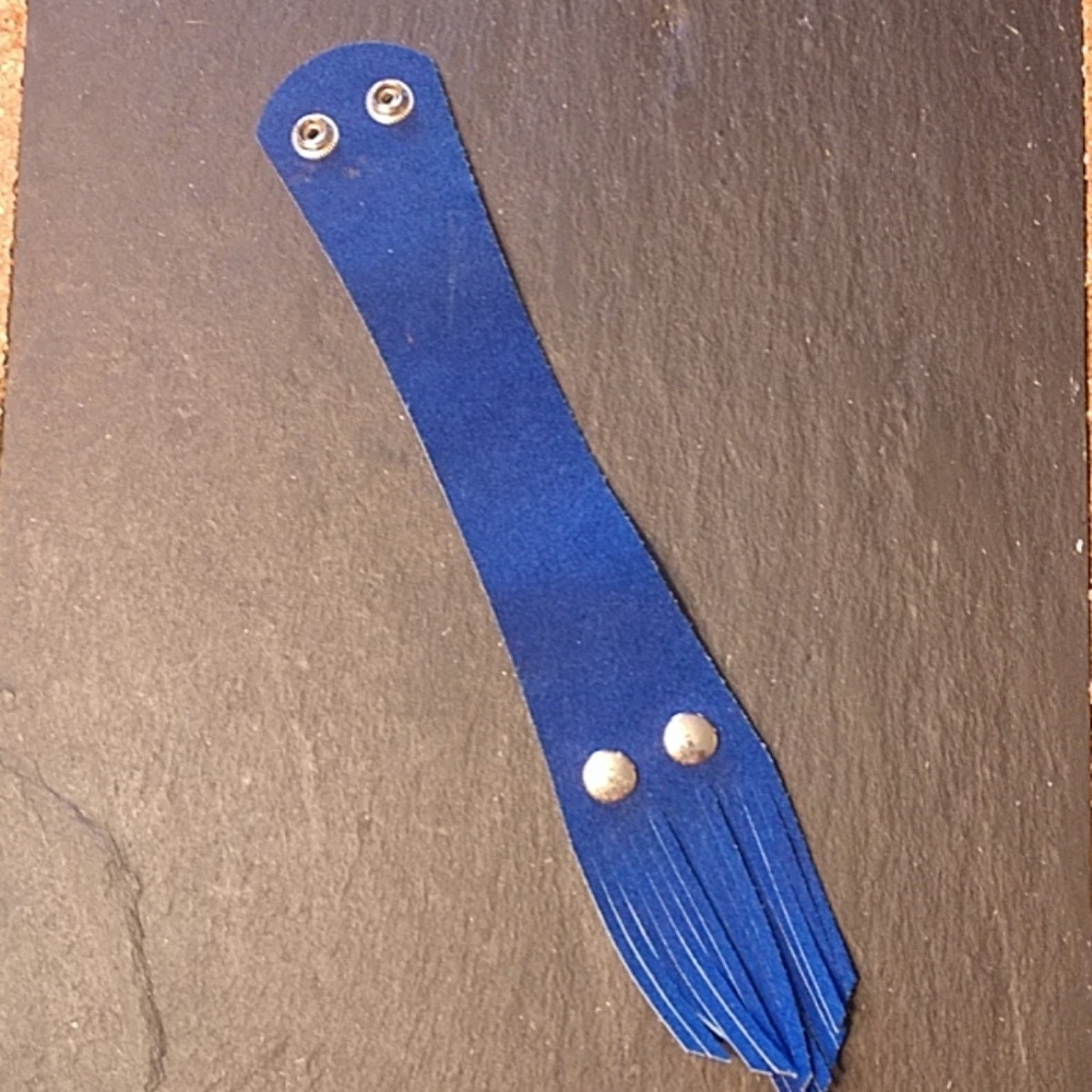 Nickel & Suede leather cuff
